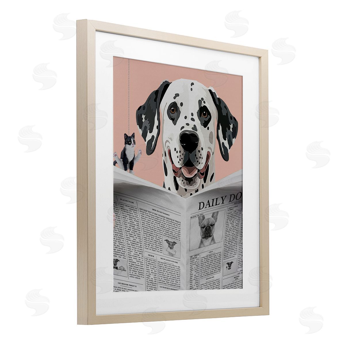 Jesse Keith Dalmatian Daily Bathroom Humor Canvas Wall Art Print