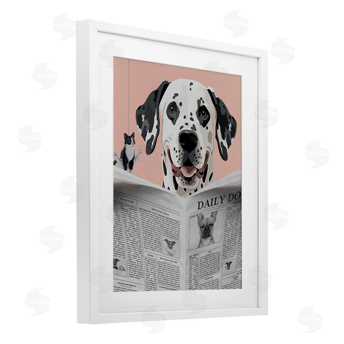 Jesse Keith Dalmatian Daily Bathroom Humor Canvas Wall Art Print