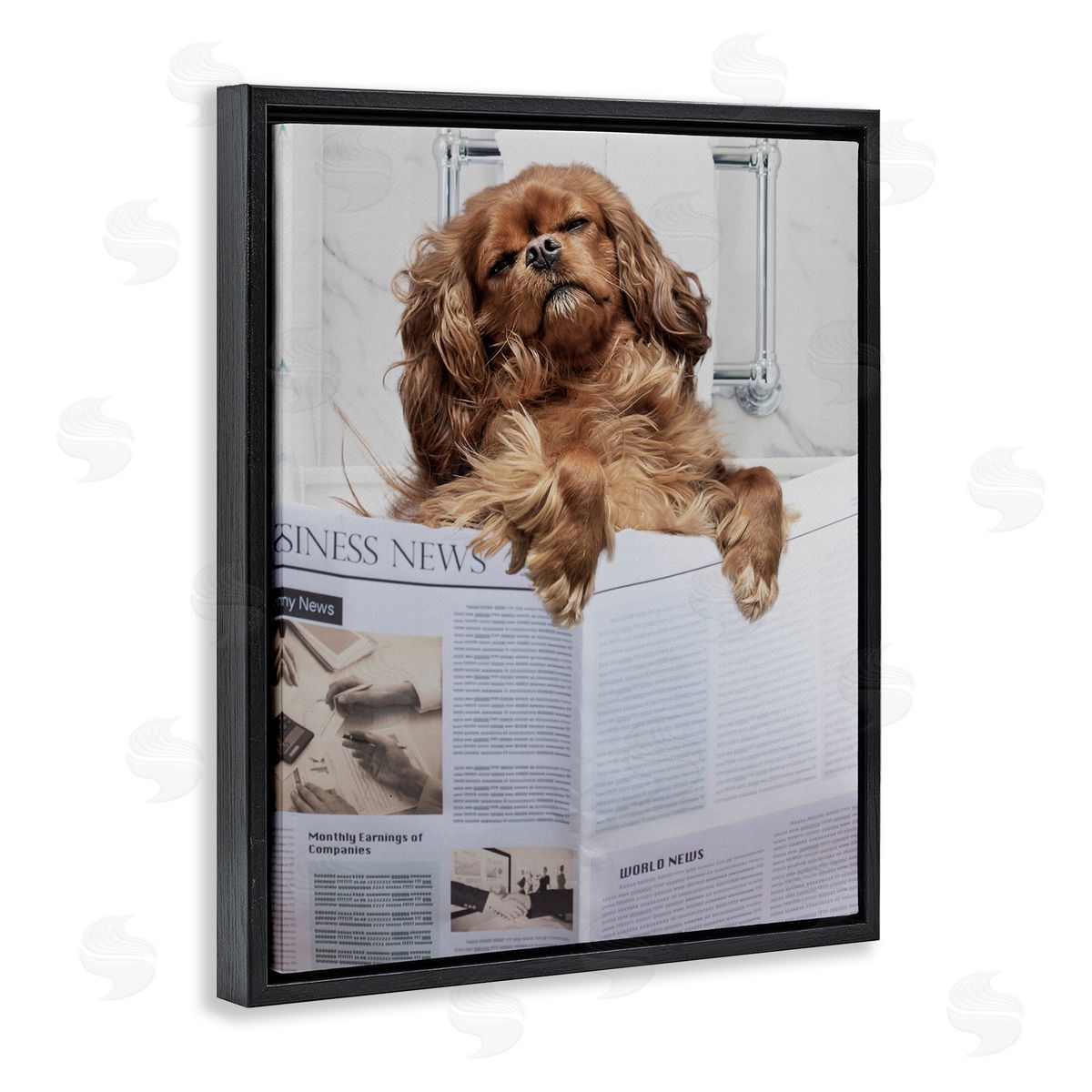 Jesse Keith Sleeping on Loo Bath Humor Canvas Wall Art Print