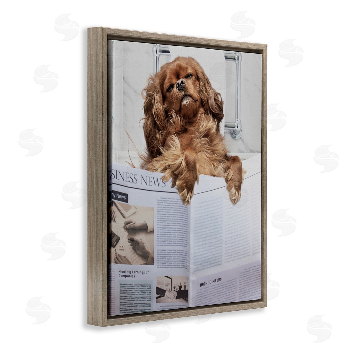 Jesse Keith Sleeping on Loo Bath Humor Canvas Wall Art Print