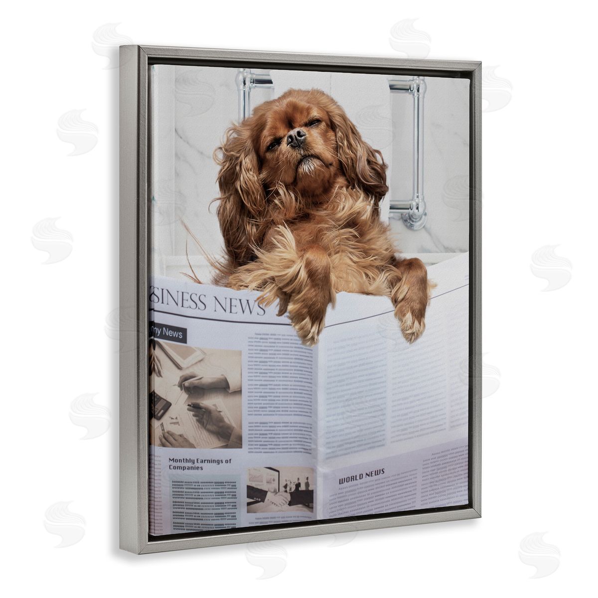 Jesse Keith Sleeping on Loo Bath Humor Canvas Wall Art Print