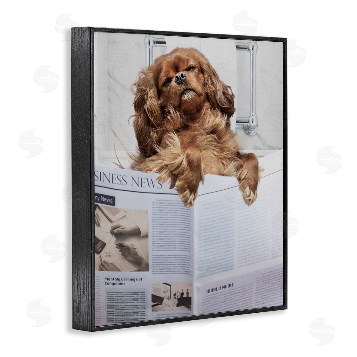 Jesse Keith Sleeping on Loo Bath Humor Canvas Wall Art Print