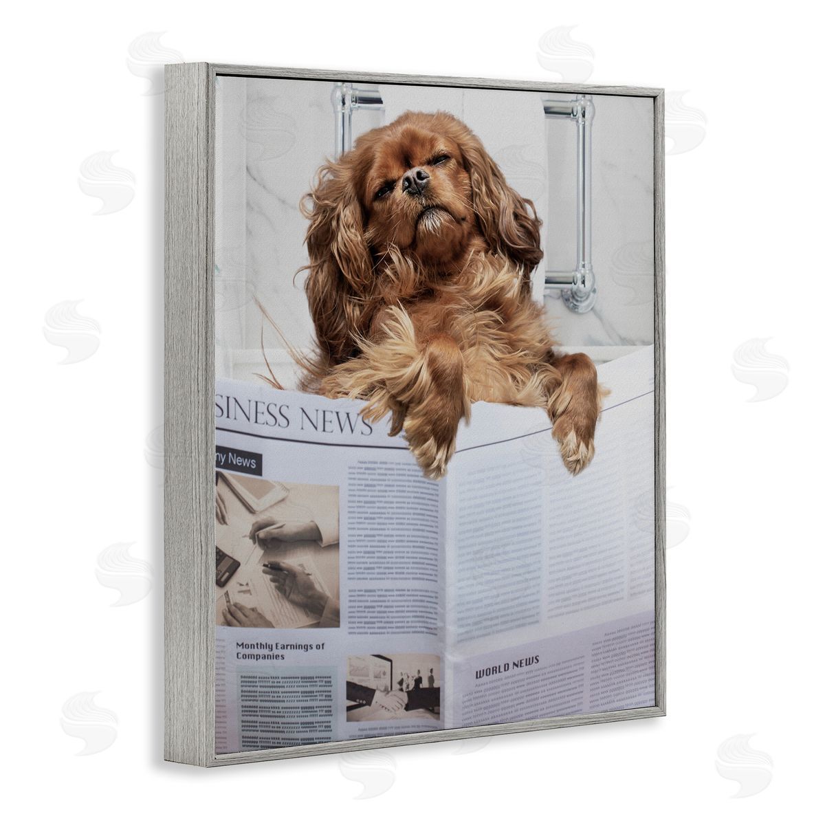 Jesse Keith Sleeping on Loo Bath Humor Canvas Wall Art Print
