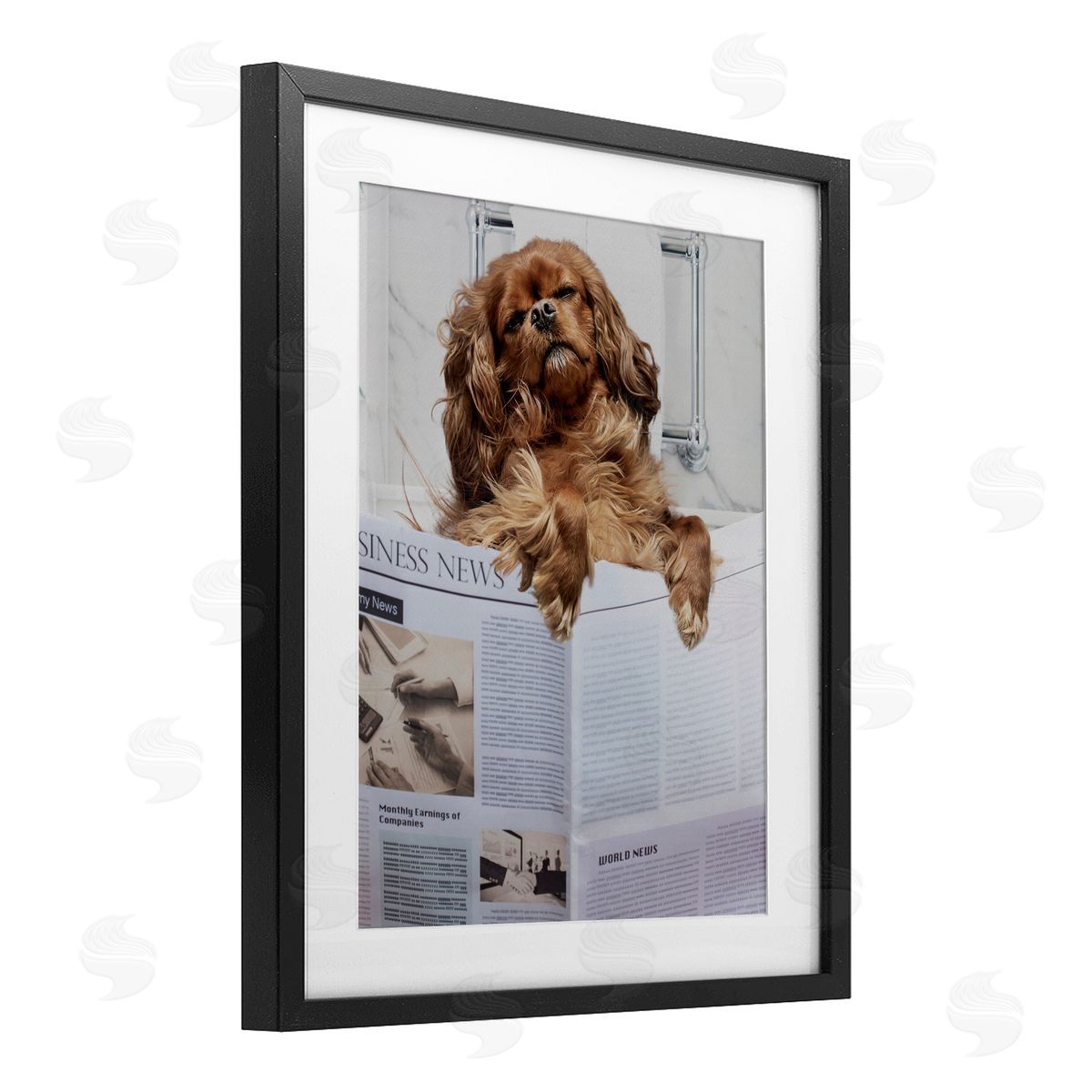 Jesse Keith Sleeping on Loo Bath Humor Canvas Wall Art Print