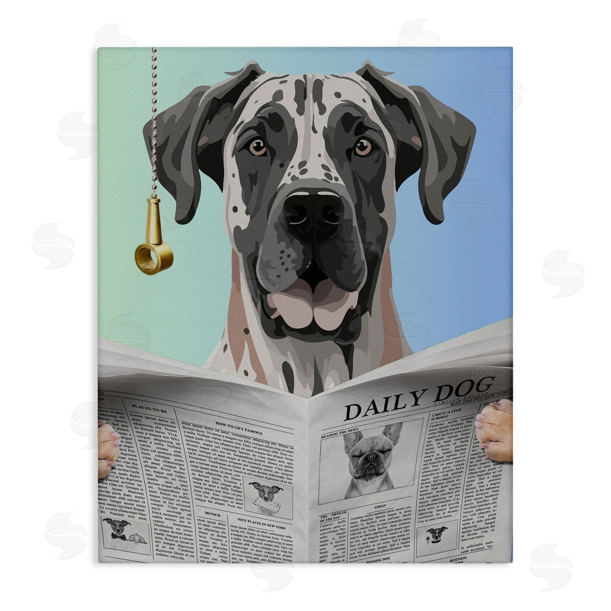 Jesse Keith Heeler Daily Bathroom Humor Canvas Wall Art Print
