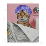 Jesse Keith | Showercap Cat Bathroom Humor