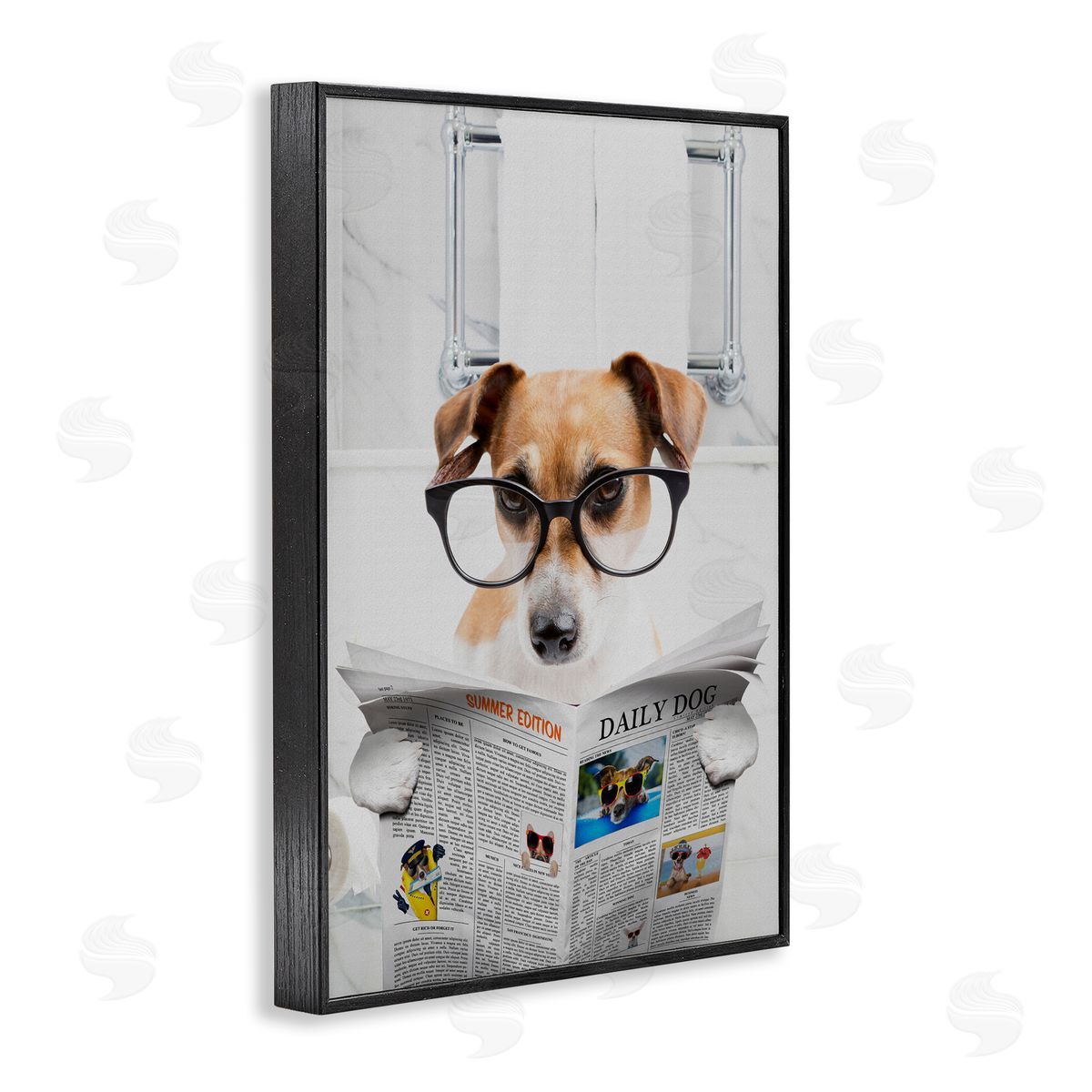 Jesse Keith Hound Concentration Bath Humor Canvas Wall Art Print
