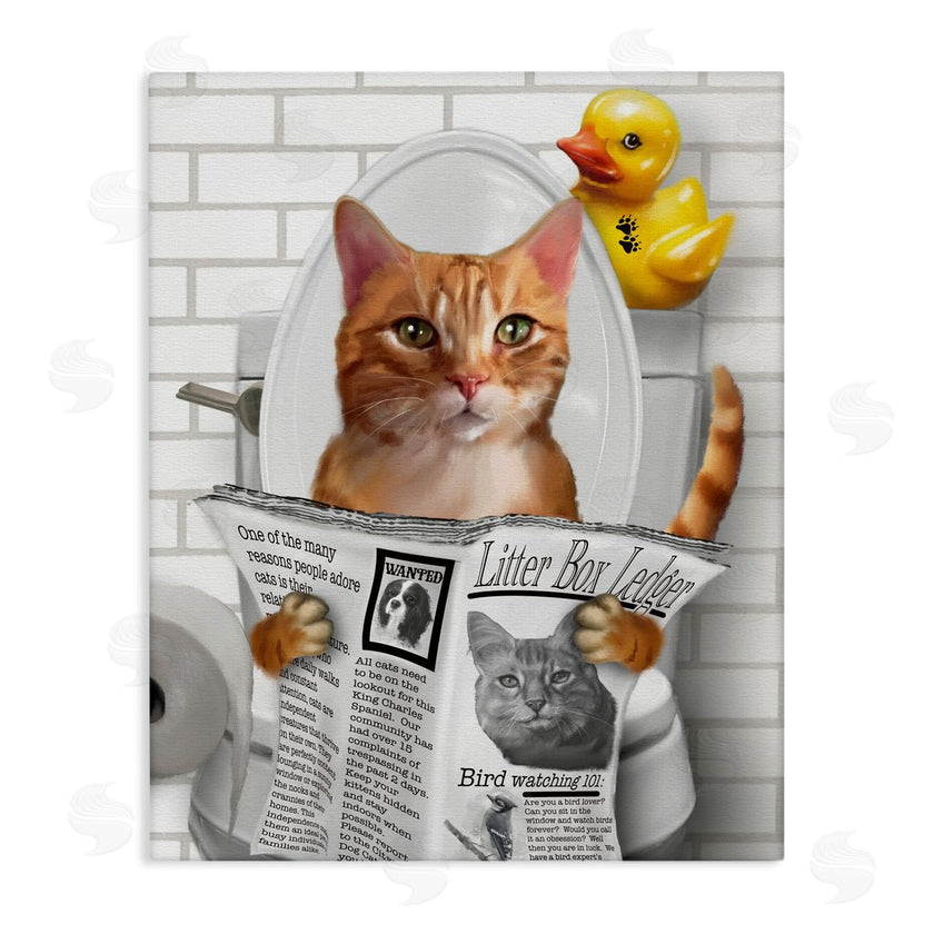 Matthew Piotrowicz | Cat on Toilet with Ducky