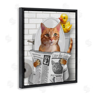 Matthew Piotrowicz | Cat on Toilet with Ducky