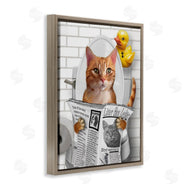 Matthew Piotrowicz | Cat on Toilet with Ducky