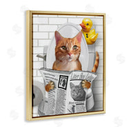 Matthew Piotrowicz | Cat on Toilet with Ducky
