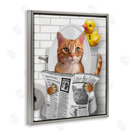 Matthew Piotrowicz | Cat on Toilet with Ducky
