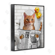 Matthew Piotrowicz | Cat on Toilet with Ducky