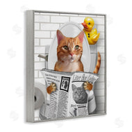 Matthew Piotrowicz | Cat on Toilet with Ducky