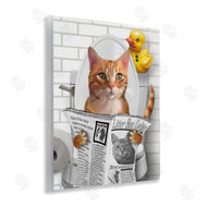Matthew Piotrowicz | Cat on Toilet with Ducky