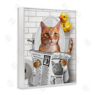 Matthew Piotrowicz | Cat on Toilet with Ducky