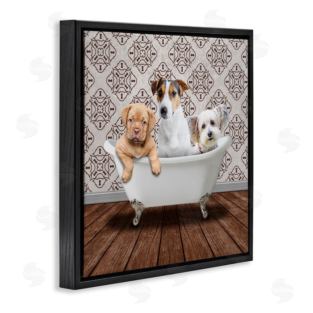 Marcus Prime Bath Buddies Dog Trio Canvas Wall Art Print