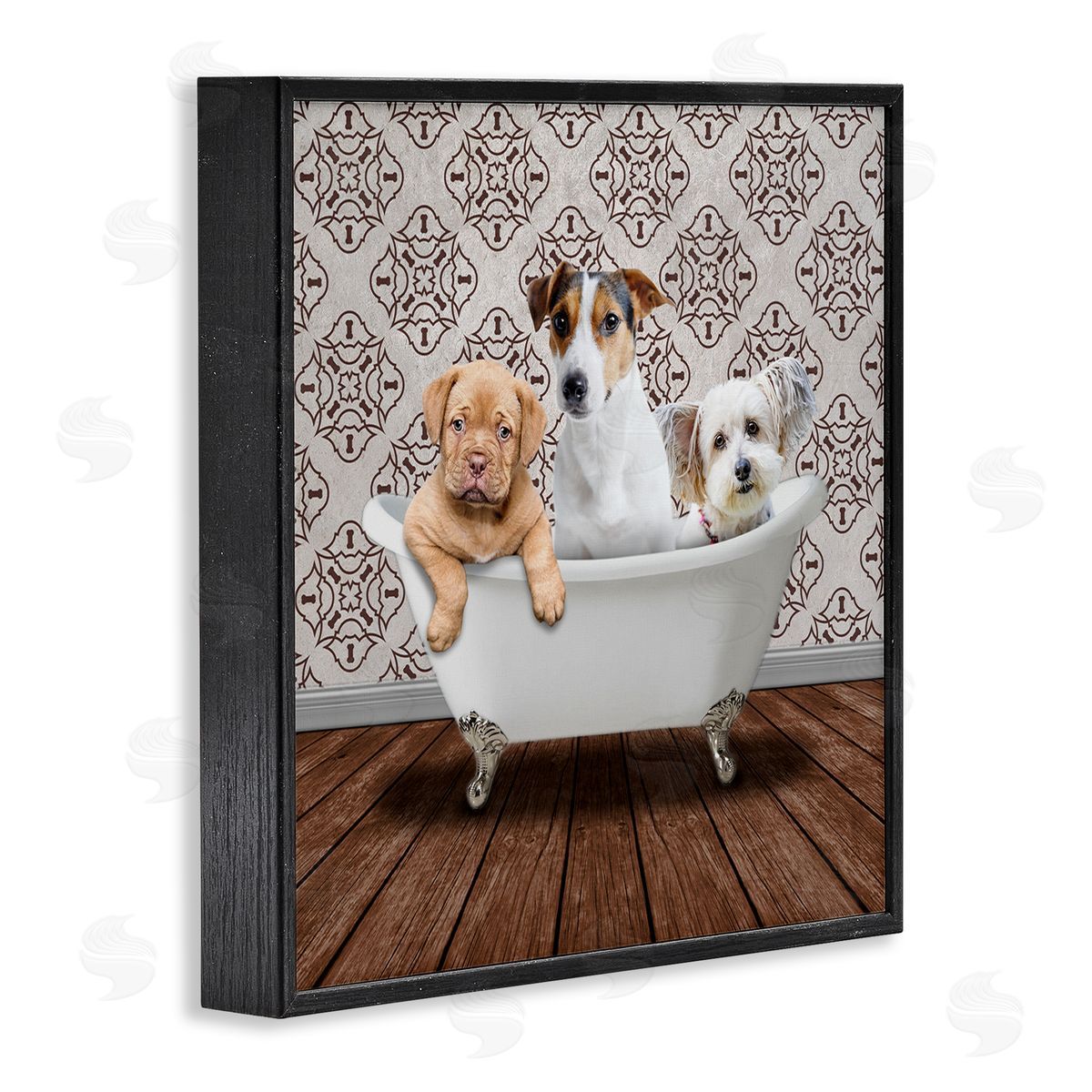 Marcus Prime Bath Buddies Dog Trio Canvas Wall Art Print