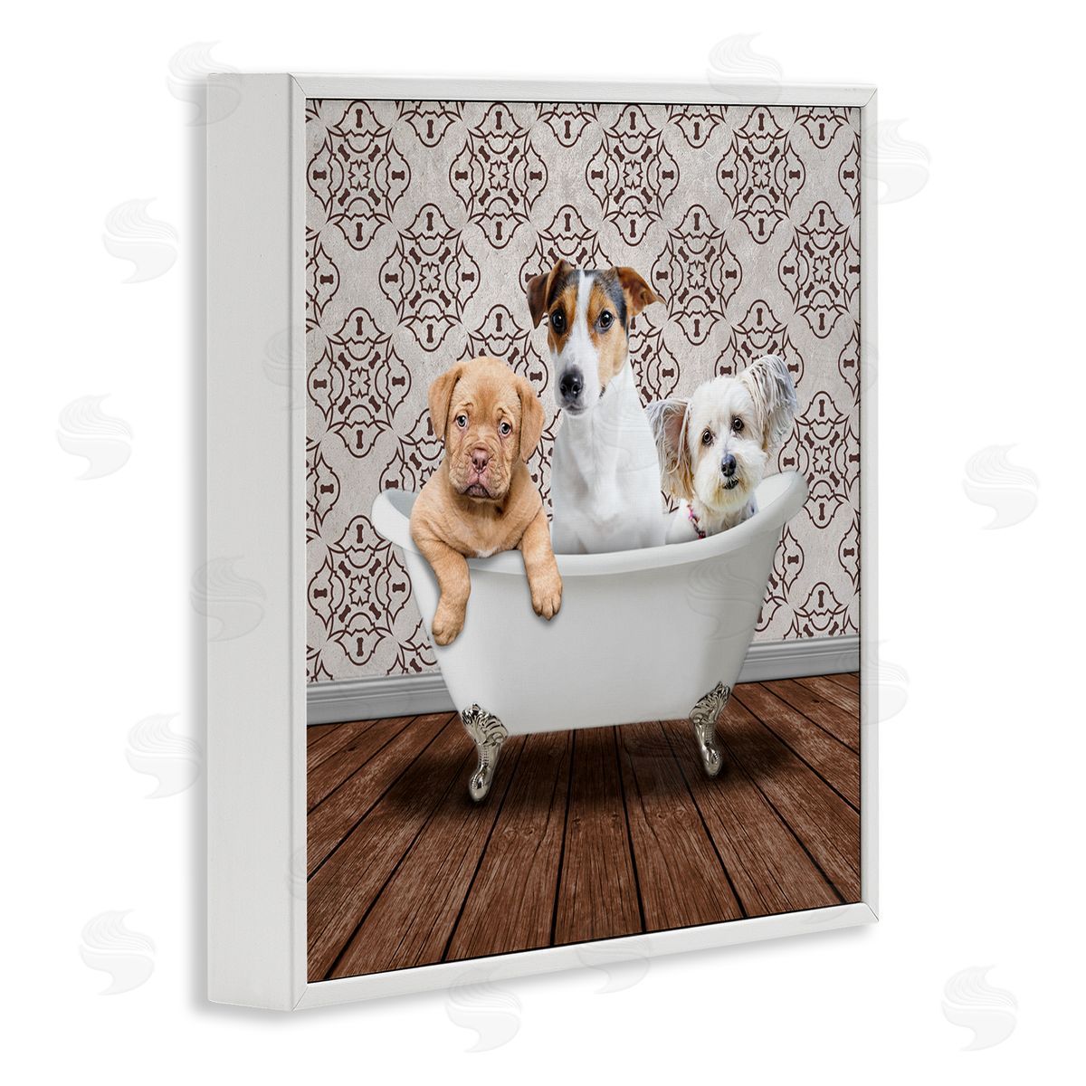 Marcus Prime Bath Buddies Dog Trio Canvas Wall Art Print