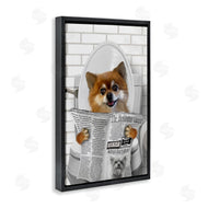 Matthew Piotrowicz | Pomeranian Dog on Toilet