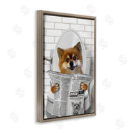 Matthew Piotrowicz | Pomeranian Dog on Toilet