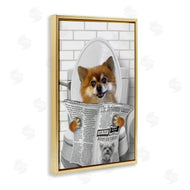Matthew Piotrowicz | Pomeranian Dog on Toilet