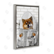 Matthew Piotrowicz | Pomeranian Dog on Toilet