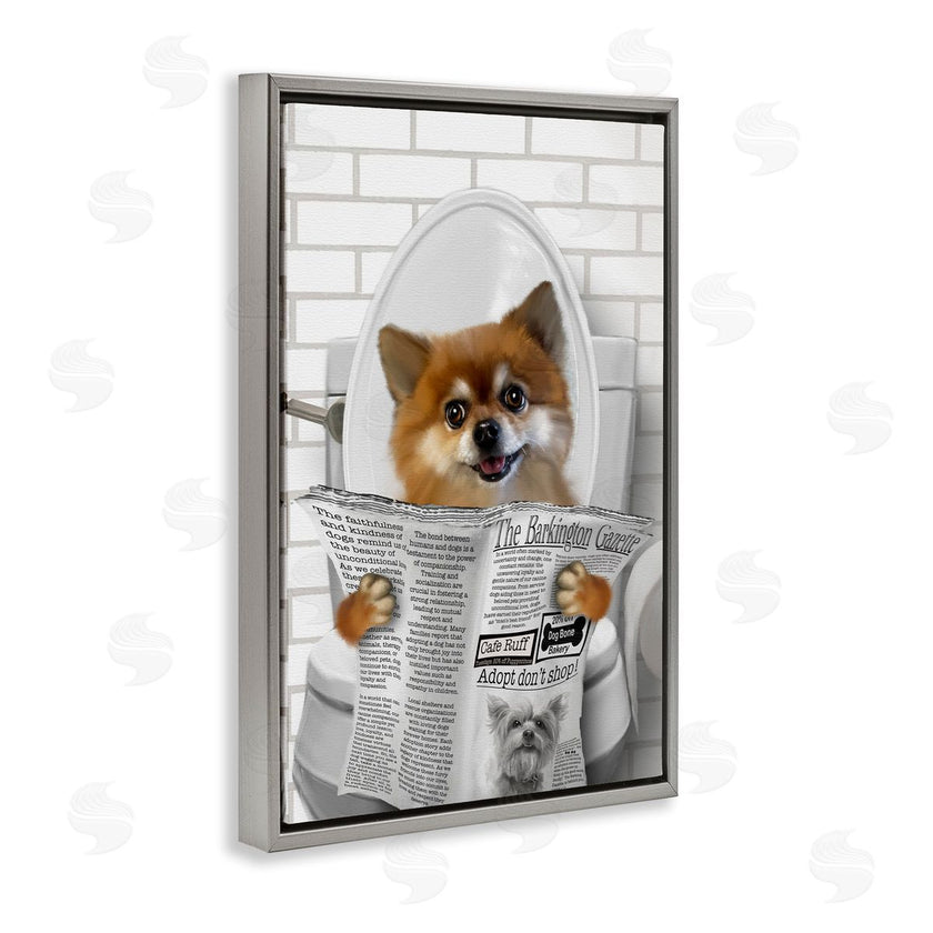 Matthew Piotrowicz | Pomeranian Dog on Toilet