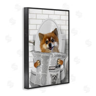 Matthew Piotrowicz | Pomeranian Dog on Toilet