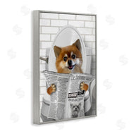 Matthew Piotrowicz | Pomeranian Dog on Toilet