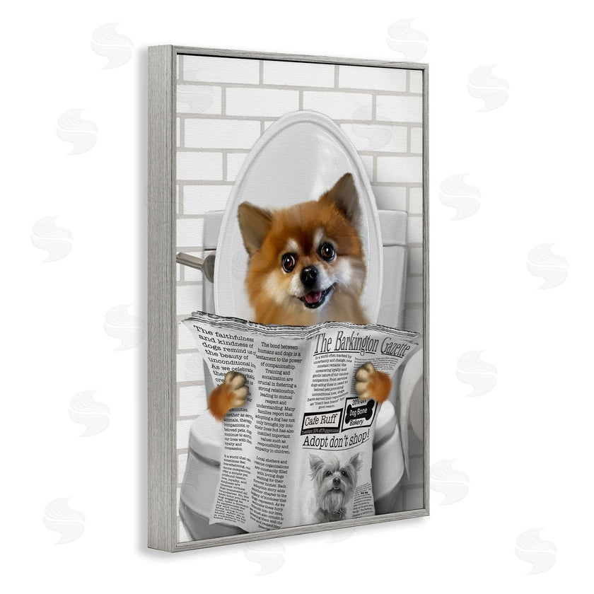 Matthew Piotrowicz | Pomeranian Dog on Toilet