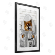 Matthew Piotrowicz | Pomeranian Dog on Toilet