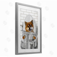 Matthew Piotrowicz | Pomeranian Dog on Toilet