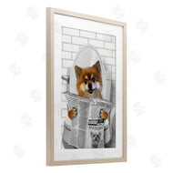 Matthew Piotrowicz | Pomeranian Dog on Toilet
