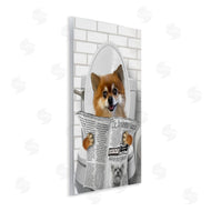Matthew Piotrowicz | Pomeranian Dog on Toilet