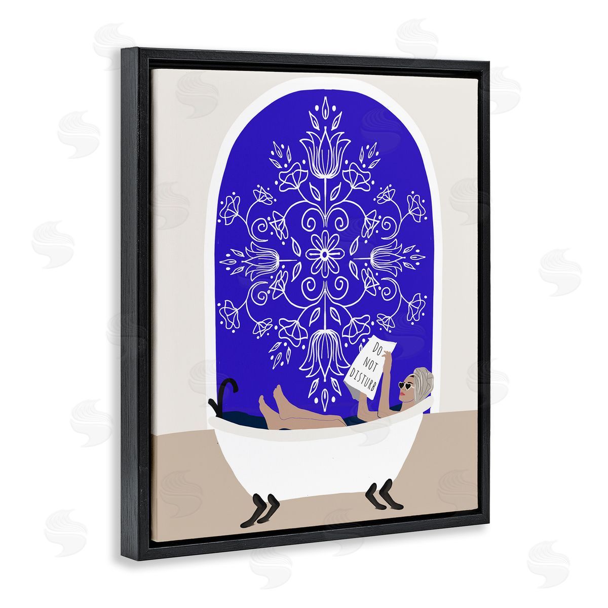 Chen Alyesh Mediterranean Muse Bathtub Canvas Wall Art Print