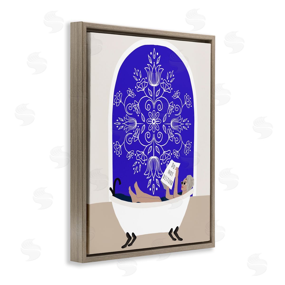 Chen Alyesh Mediterranean Muse Bathtub Canvas Wall Art Print