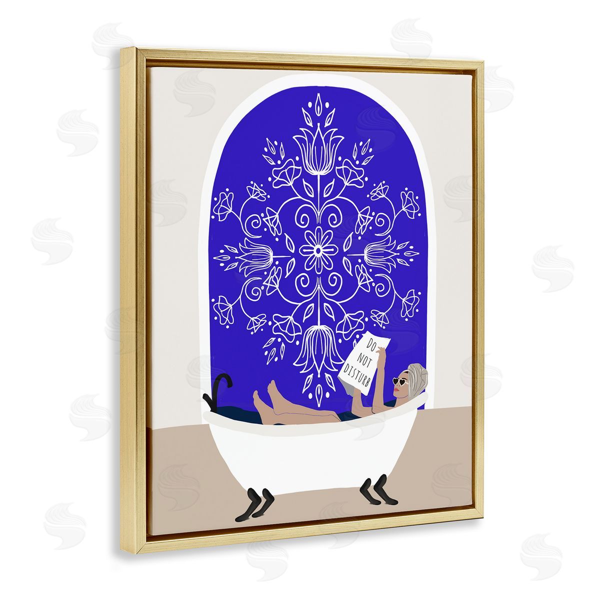 Chen Alyesh Mediterranean Muse Bathtub Canvas Wall Art Print