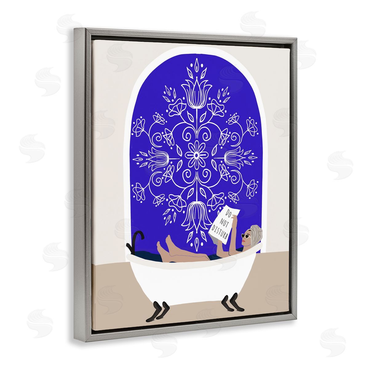 Chen Alyesh Mediterranean Muse Bathtub Canvas Wall Art Print