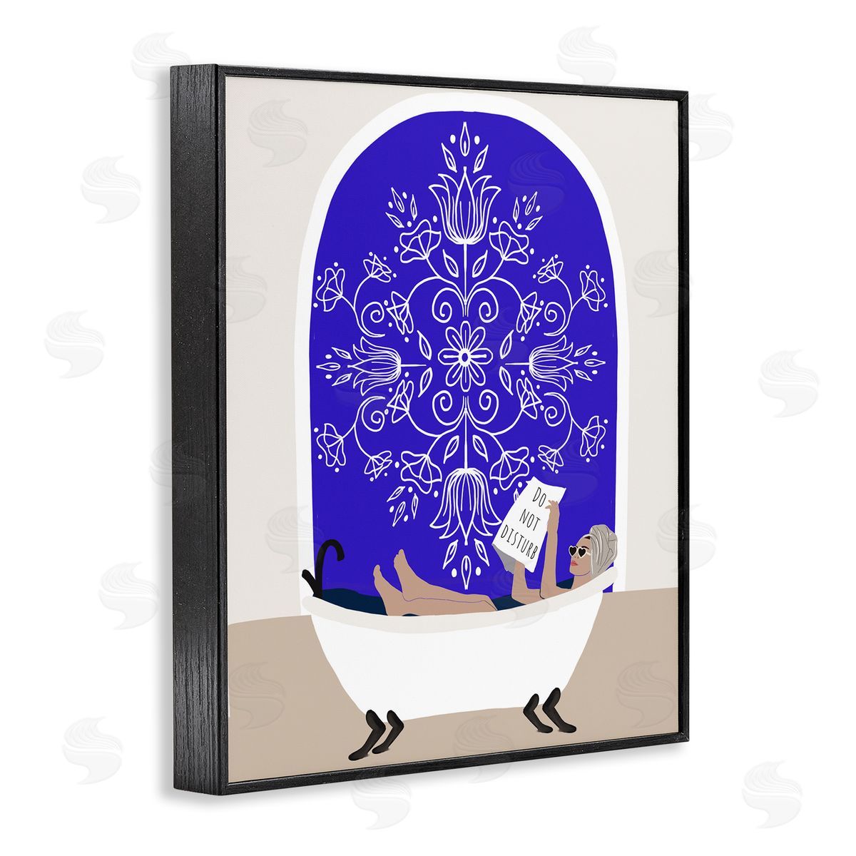 Chen Alyesh Mediterranean Muse Bathtub Canvas Wall Art Print