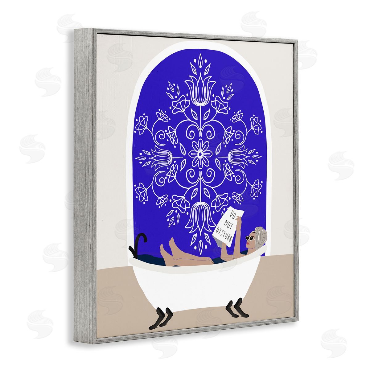 Chen Alyesh Mediterranean Muse Bathtub Canvas Wall Art Print