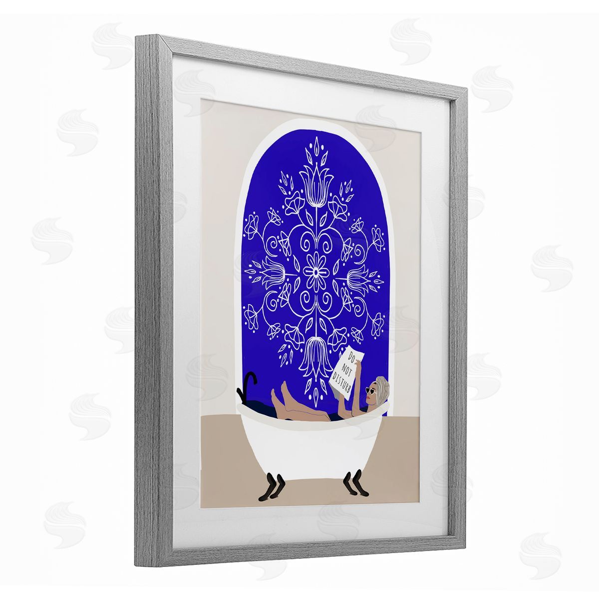 Chen Alyesh Mediterranean Muse Bathtub Canvas Wall Art Print