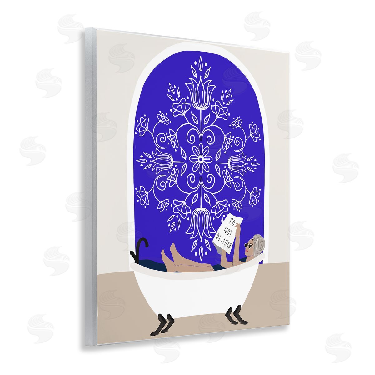 Chen Alyesh Mediterranean Muse Bathtub Canvas Wall Art Print