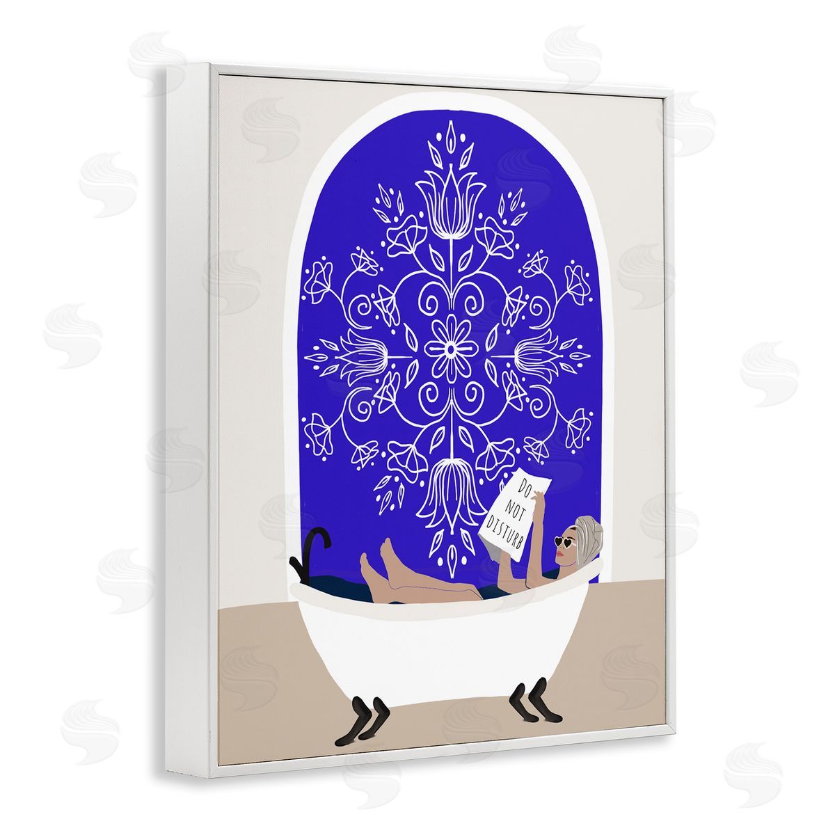 Chen Alyesh Mediterranean Muse Bathtub Canvas Wall Art Print