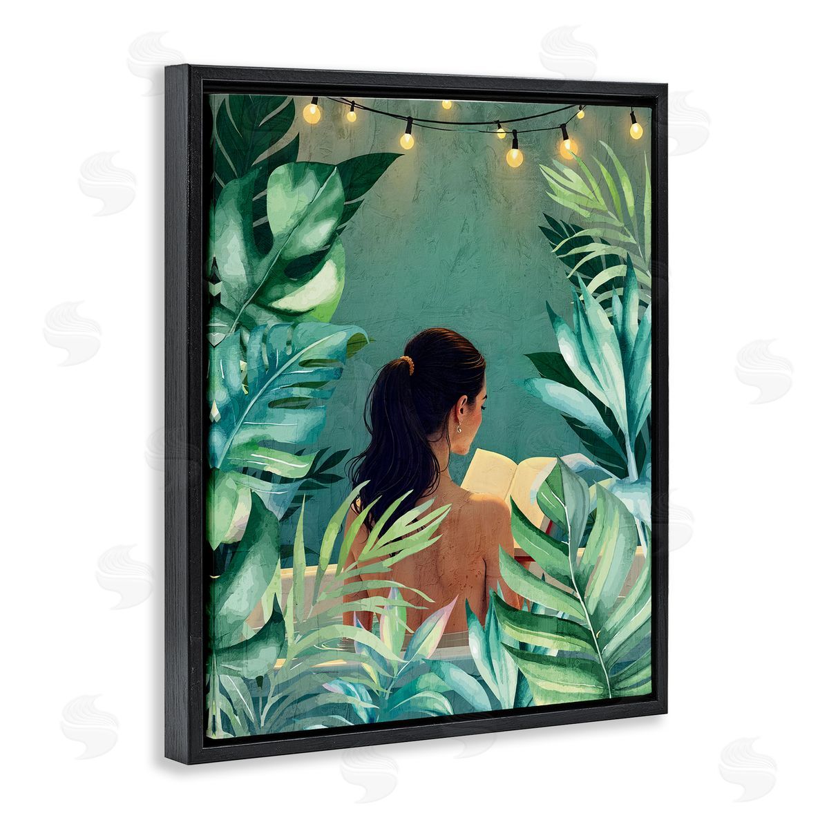 Kim Allen Twinkle Palm Girl Portrait Canvas Wall Art Print