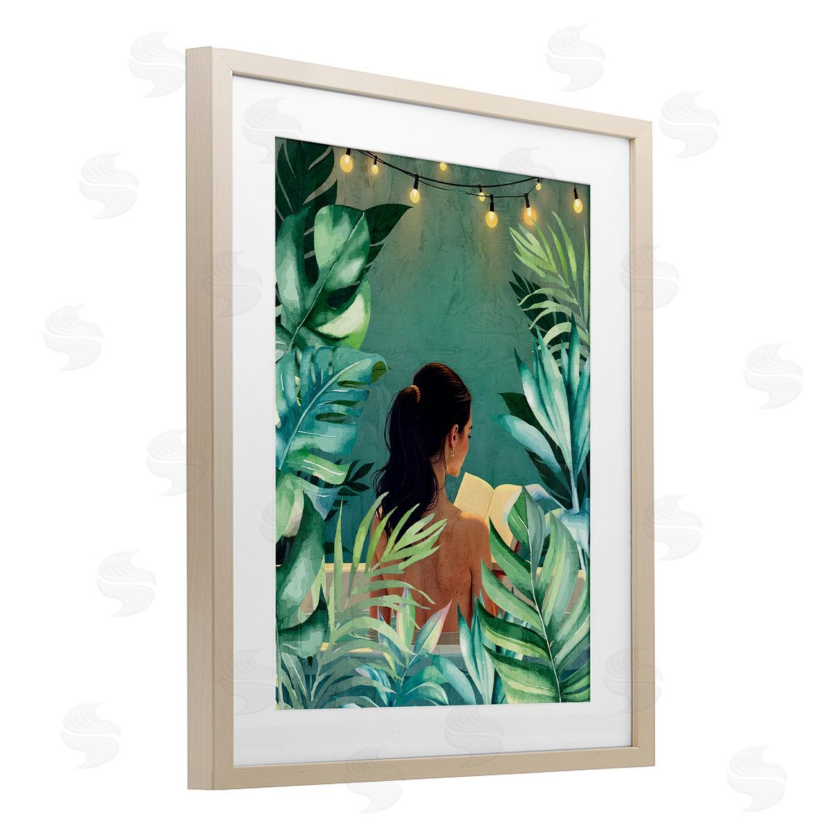 Kim Allen Twinkle Palm Girl Portrait Canvas Wall Art Print