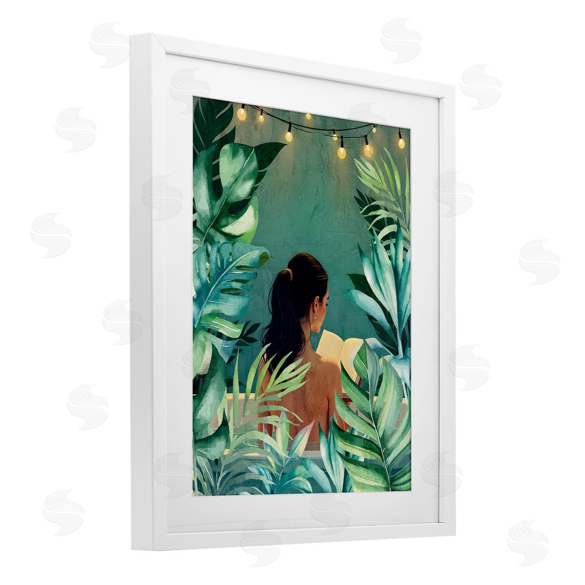 Kim Allen Twinkle Palm Girl Portrait Canvas Wall Art Print