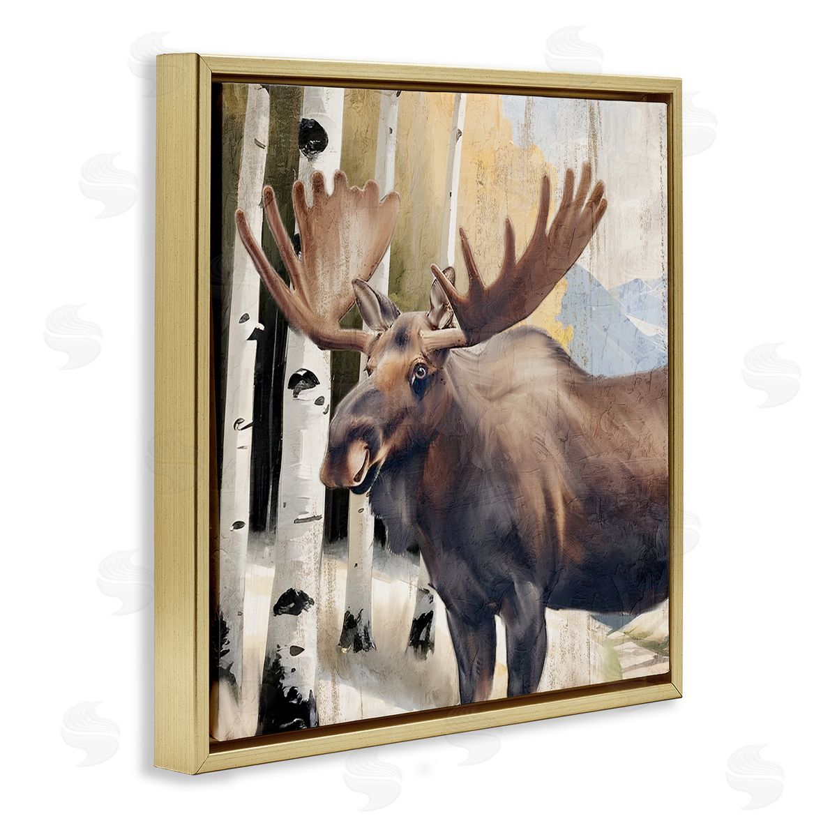 Kim Allen Mountain Walk Moose Portrait Canvas Wall Art Print