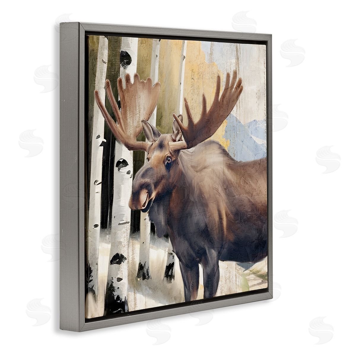 Kim Allen Mountain Walk Moose Portrait Canvas Wall Art Print