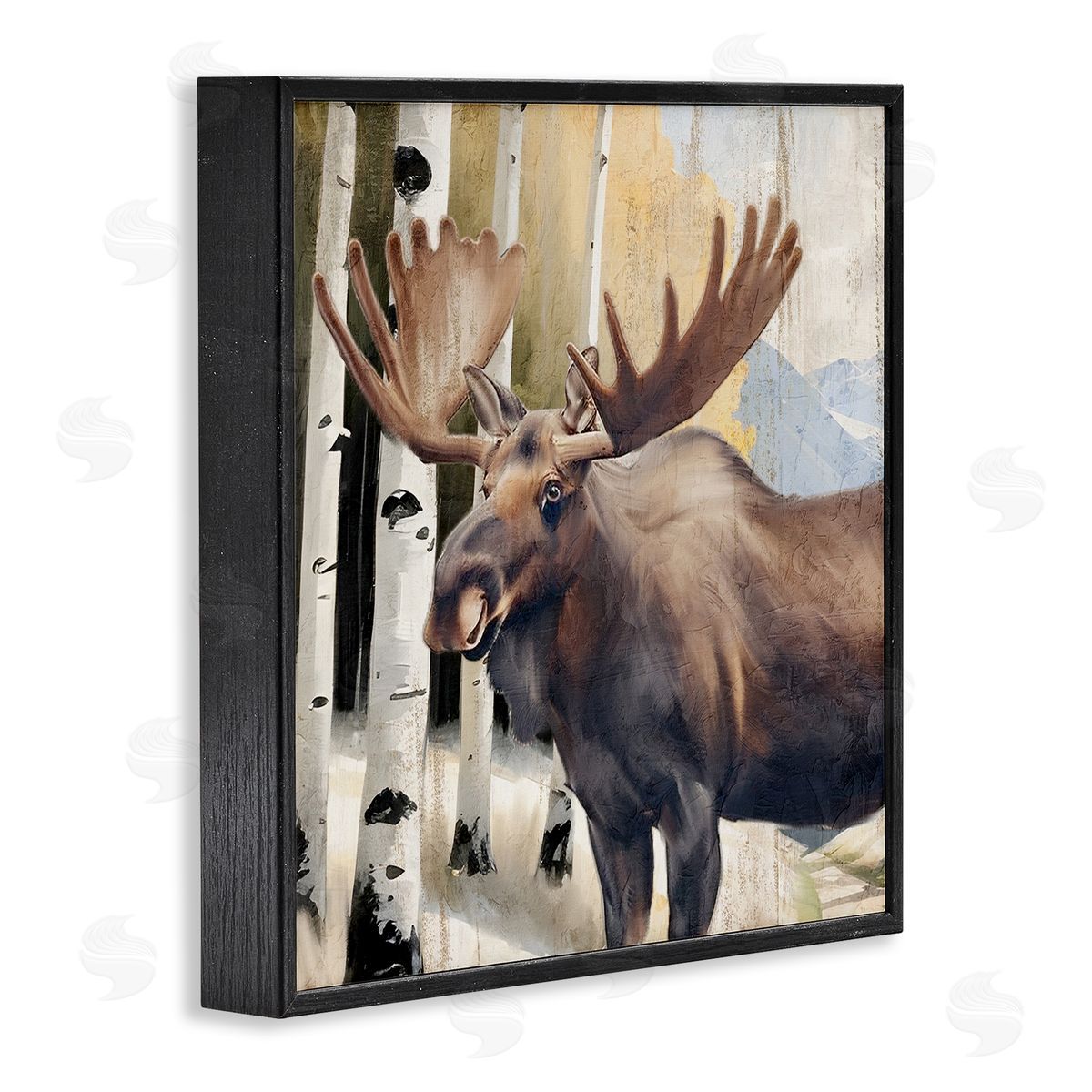 Kim Allen Mountain Walk Moose Portrait Canvas Wall Art Print